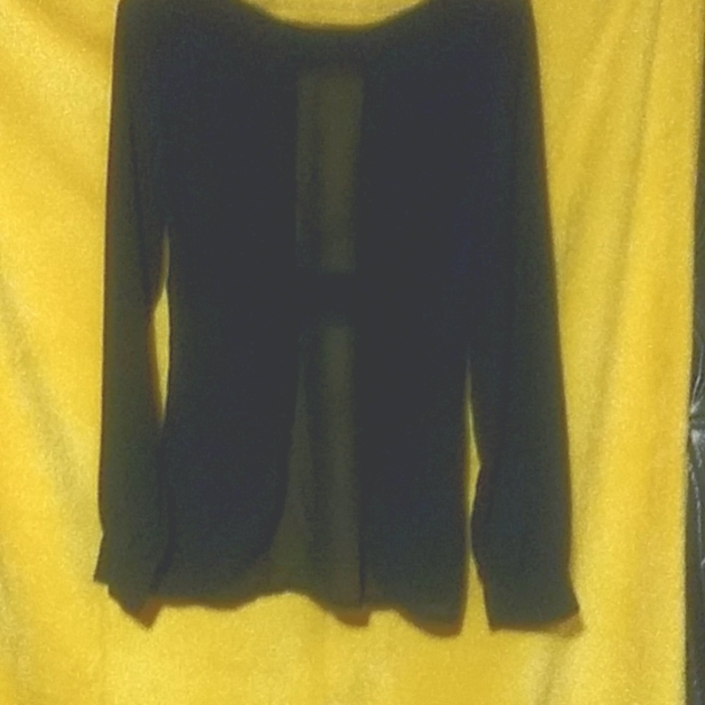Reversible Sheer see thru strap cross blouse